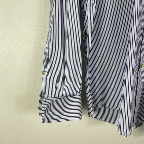 Vtg RALPH LAUREN Black Label Mens 16 1/2 Long Sleeve Button French Cuff Italy - Picture 3 of 15